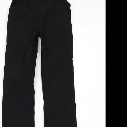 Womens UK Size M Preworn Regular Fit  Black Trousers