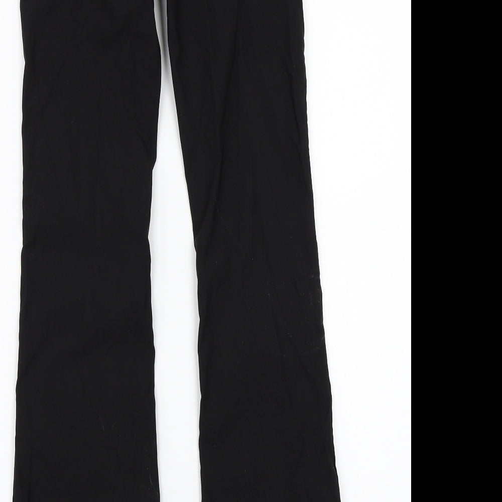 Womens UK Size M Preworn Regular Fit  Black Trousers