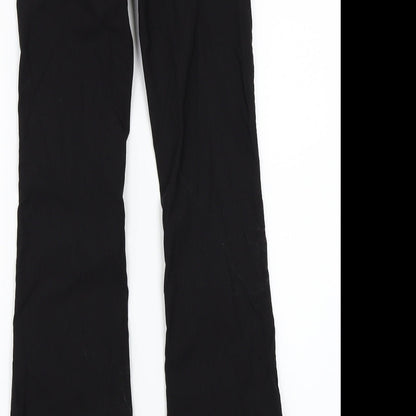 Womens UK Size M Preworn Regular Fit  Black Trousers