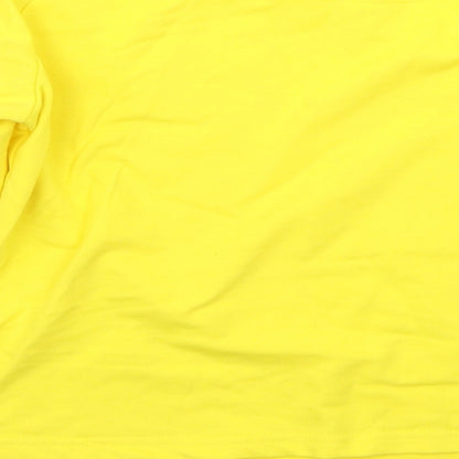 Preworn Girls Yellow  Rayon Pullover Jumper Size S