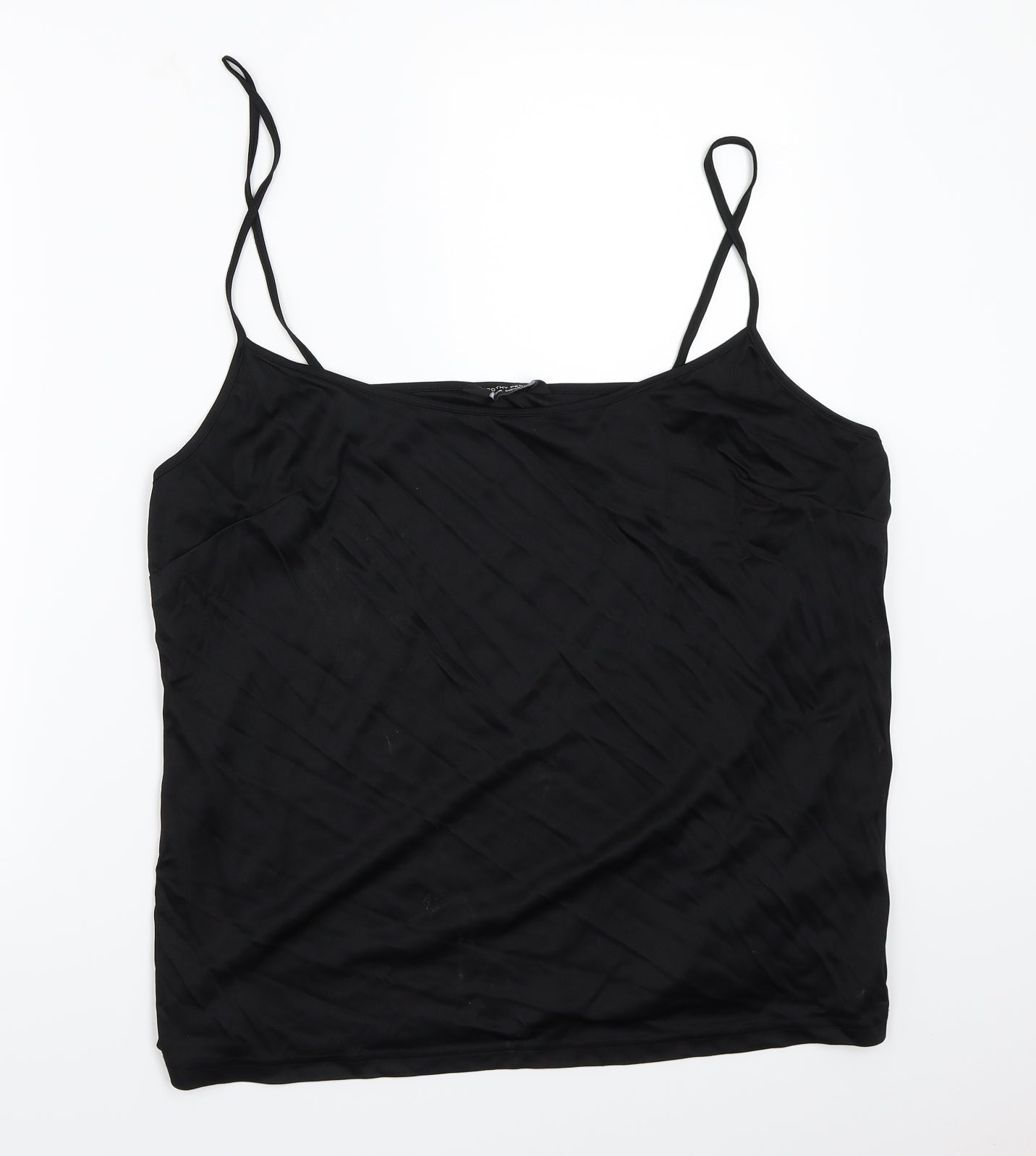 Womens UK Size 22 Dorothy Perkins Black Basic Tank
