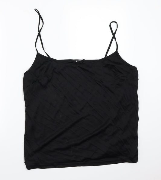 Womens UK Size 22 Dorothy Perkins Black Basic Tank