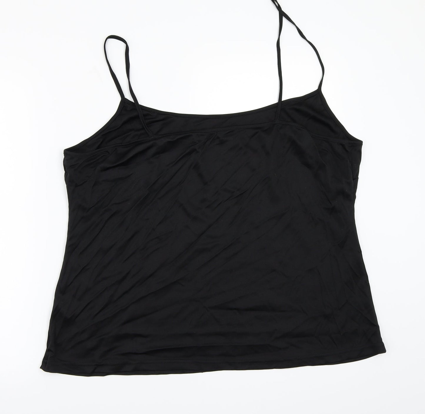 Womens UK Size 22 Dorothy Perkins Black Basic Tank
