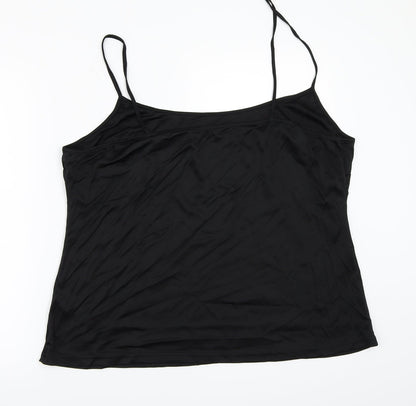 Womens UK Size 22 Dorothy Perkins Black Basic Tank
