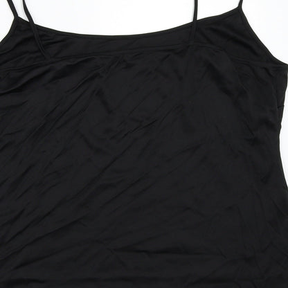 Womens UK Size 22 Dorothy Perkins Black Basic Tank