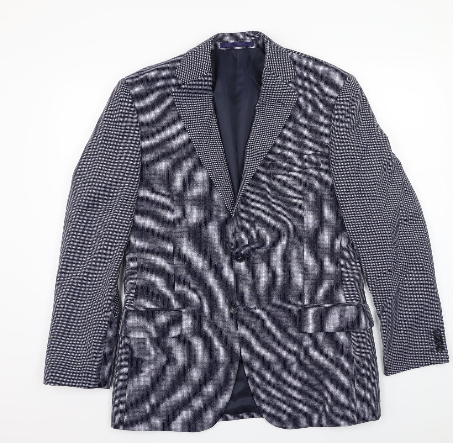 Mens UK Size 38 Marks and Spencer Regular Blue Suit Jacket