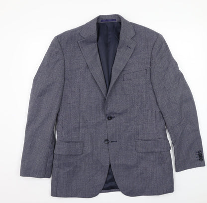 Mens UK Size 38 Marks and Spencer Regular Blue Suit Jacket