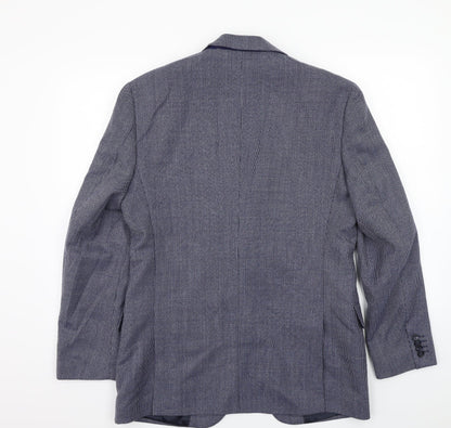 Mens UK Size 38 Marks and Spencer Regular Blue Suit Jacket