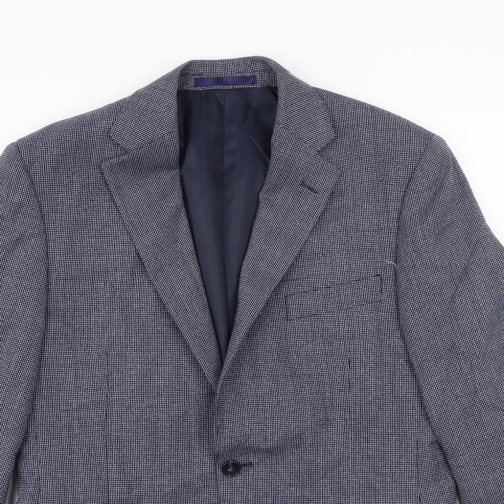 Mens UK Size 38 Marks and Spencer Regular Blue Suit Jacket
