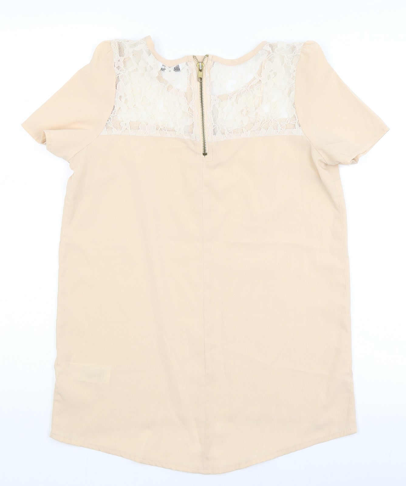 Womens UK Size 8 New Look Pink Basic Blouse