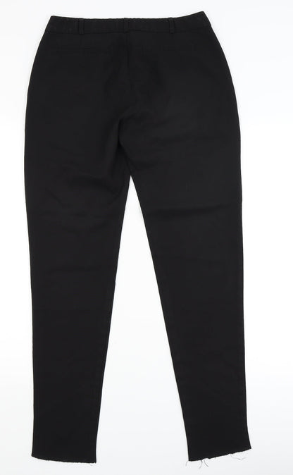 Womens UK Size 10 Select Slim Fit Dress Pants Black Trousers