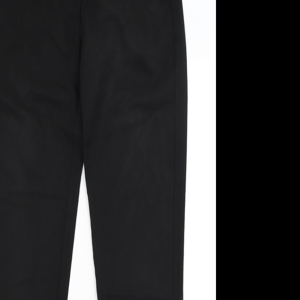 Womens UK Size 10 Select Slim Fit Dress Pants Black Trousers