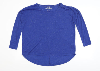 Womens UK Size 6 Atmosphere Blue Basic T-Shirt