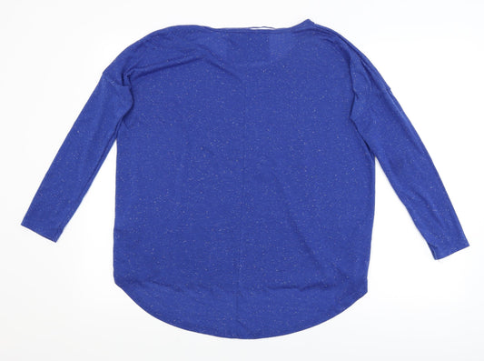 Womens UK Size 6 Atmosphere Blue Basic T-Shirt