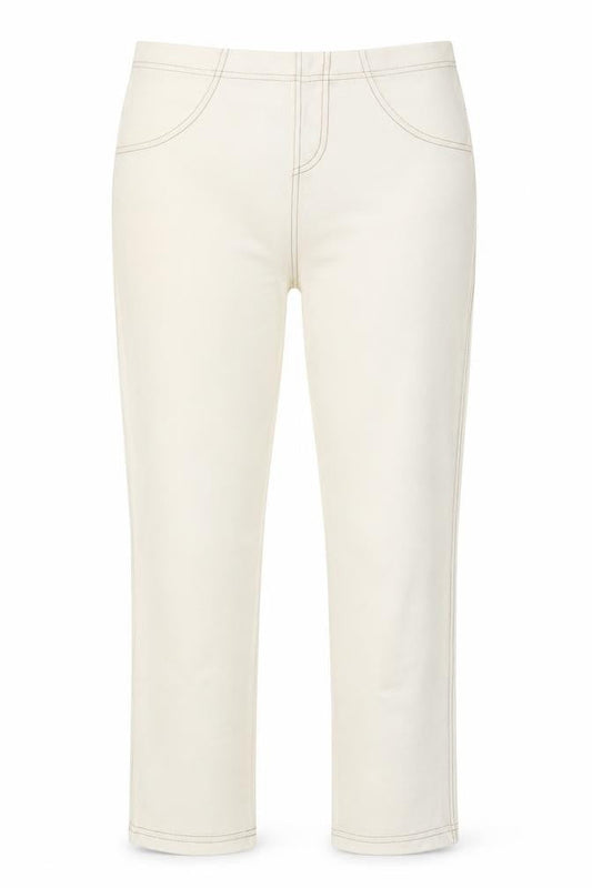Womens UK Size S Originals Slim Fit Cropped White Trousers