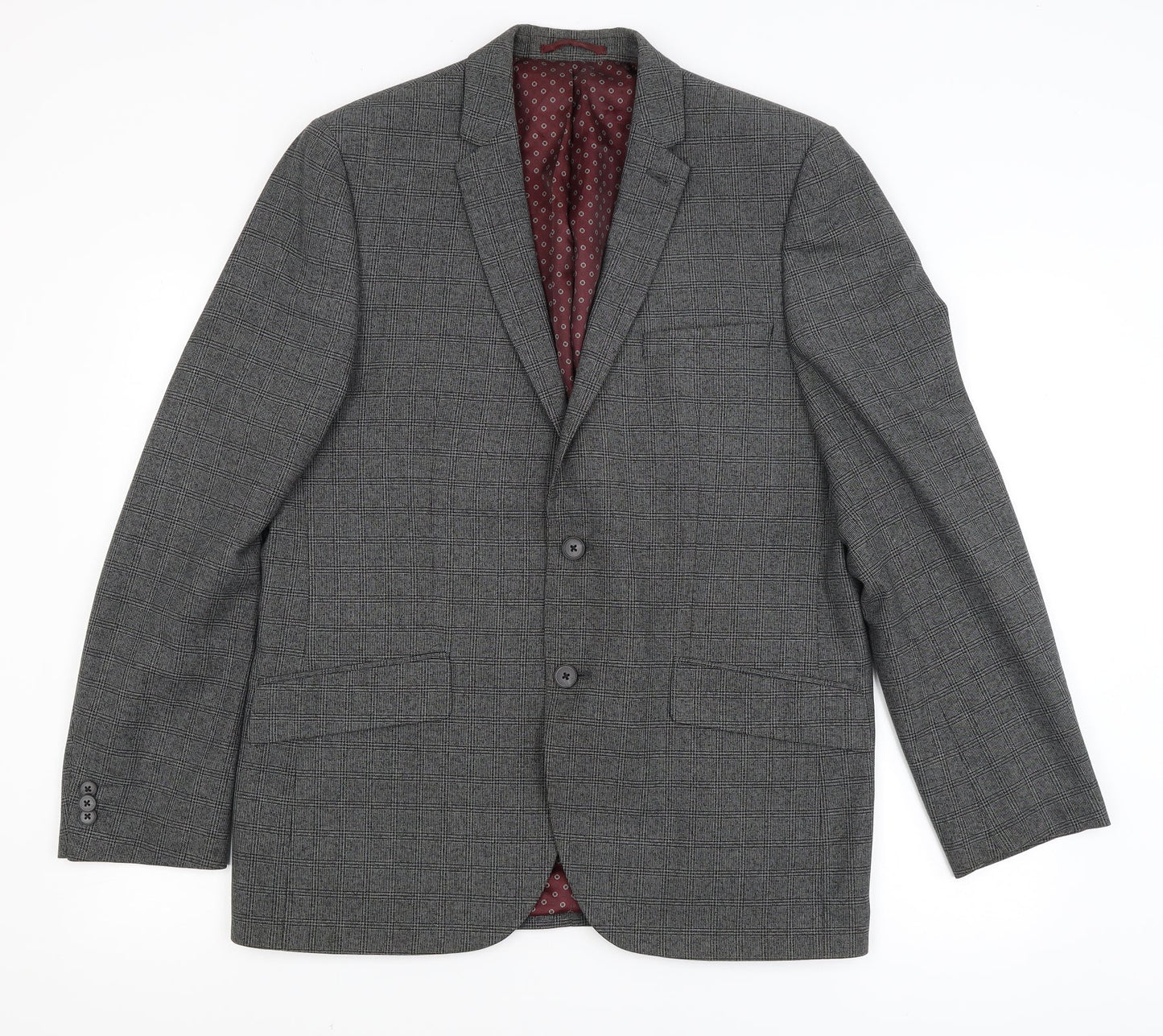 Mens UK Size 42 T&W Regular Grey Suit Jacket