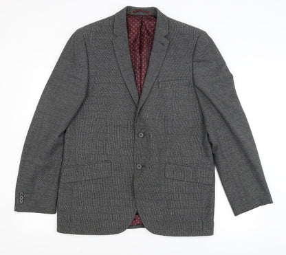 Mens UK Size 42 T&W Regular Grey Suit Jacket