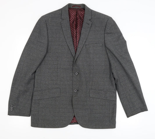 Mens UK Size 42 T&W Regular Grey Suit Jacket