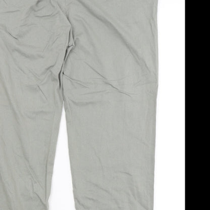 Cotton Traders Womens Grey   Sweatpants Trousers Size L L25 in