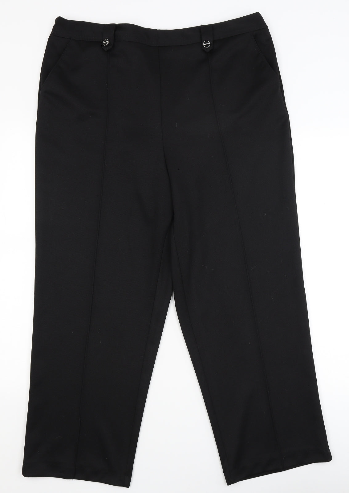 bm collection Womens Black   Dress Pants Trousers Size 18 L25.5 in