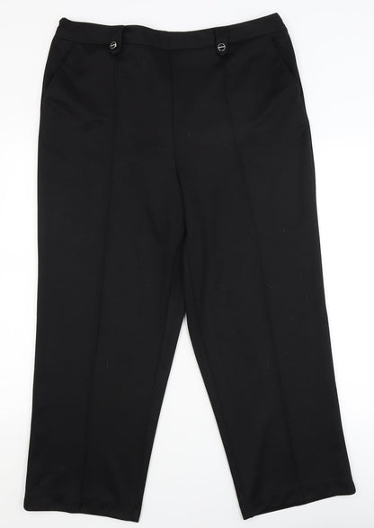 bm collection Womens Black   Dress Pants Trousers Size 18 L25.5 in