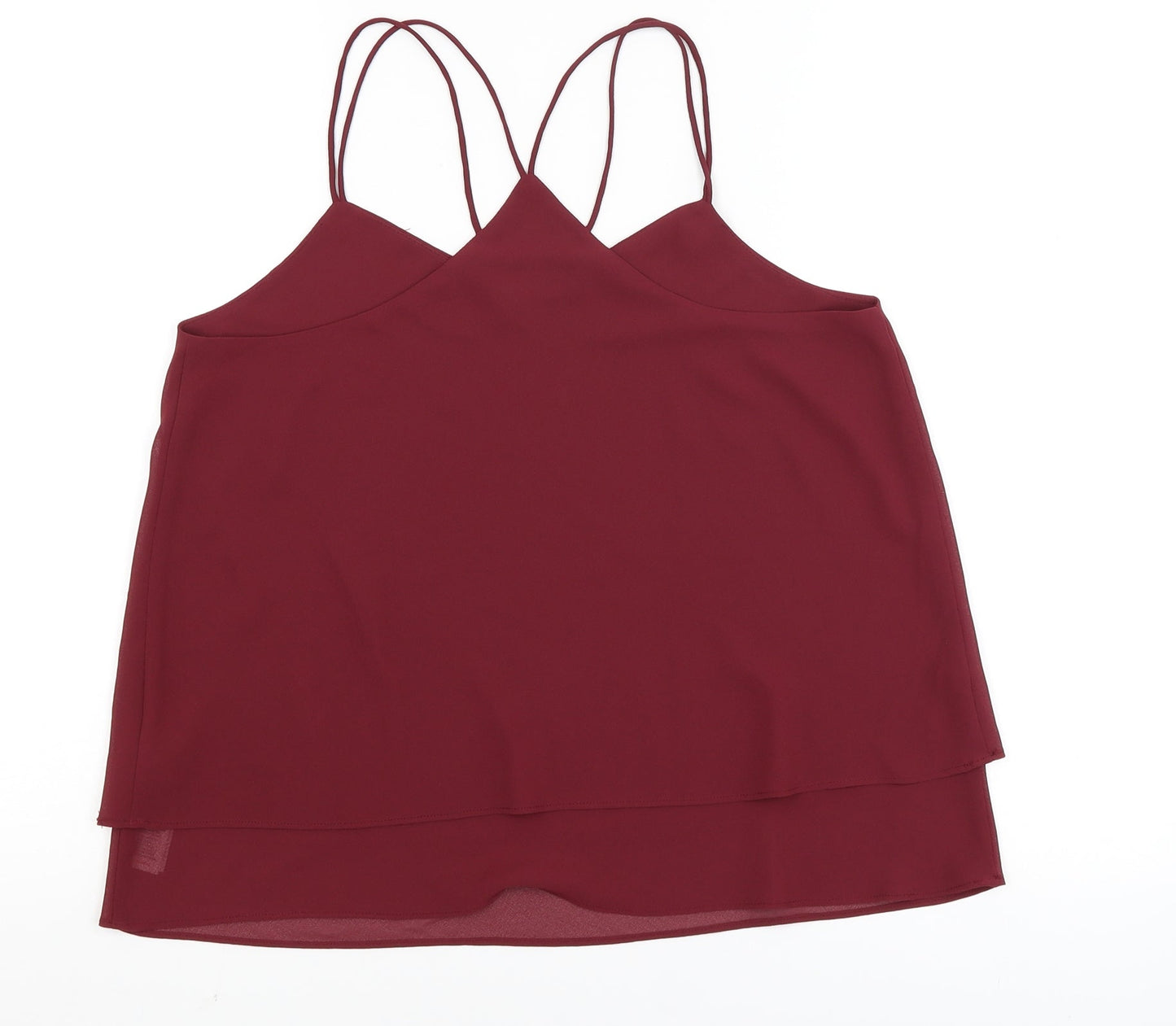 New Look Womens Red   Camisole Tank Size 10