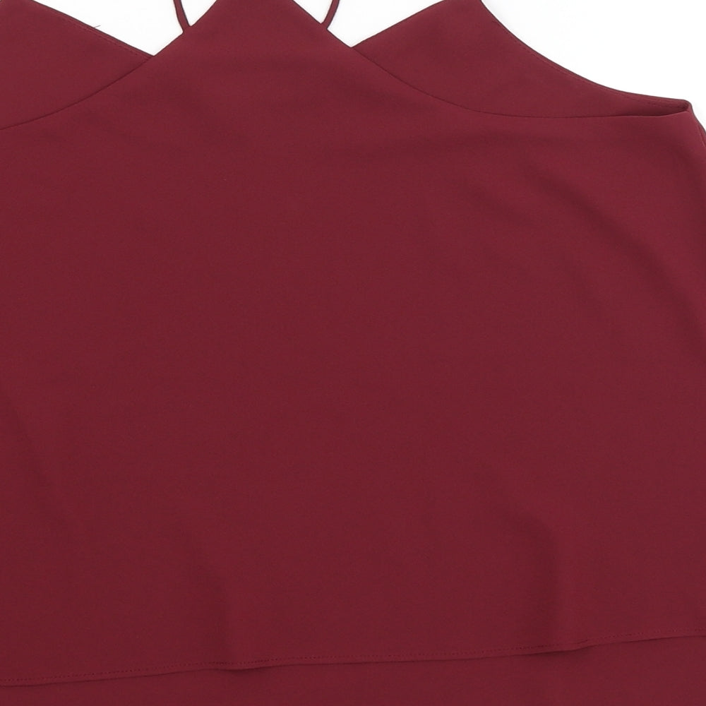 New Look Womens Red   Camisole Tank Size 10