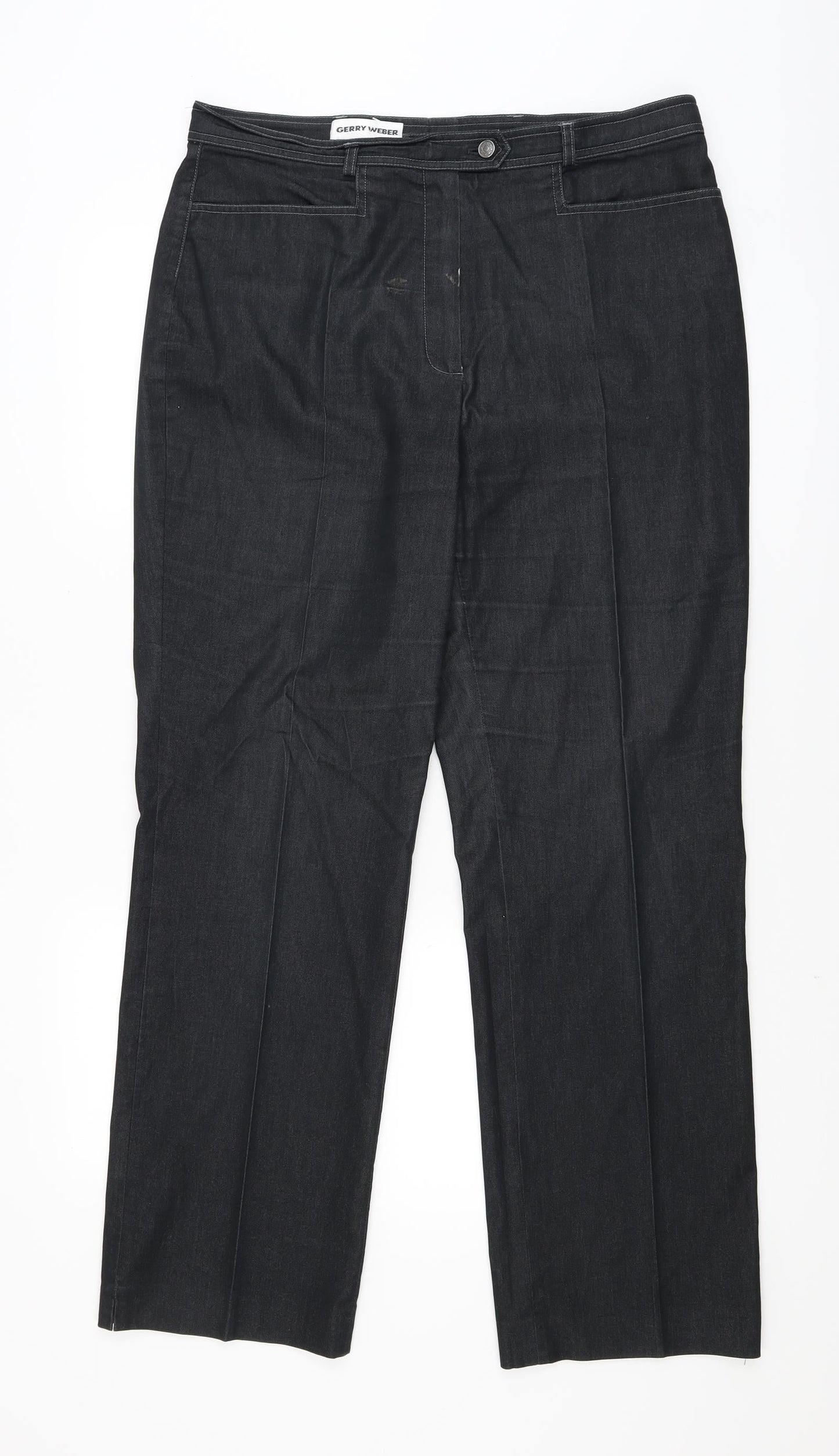 Gerry Weber Womens Black   Dress Pants Trousers Size 18 L30.5 in