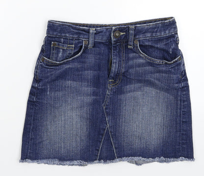 Gap Womens Blue  Denim A-Line Skirt Size 25 in