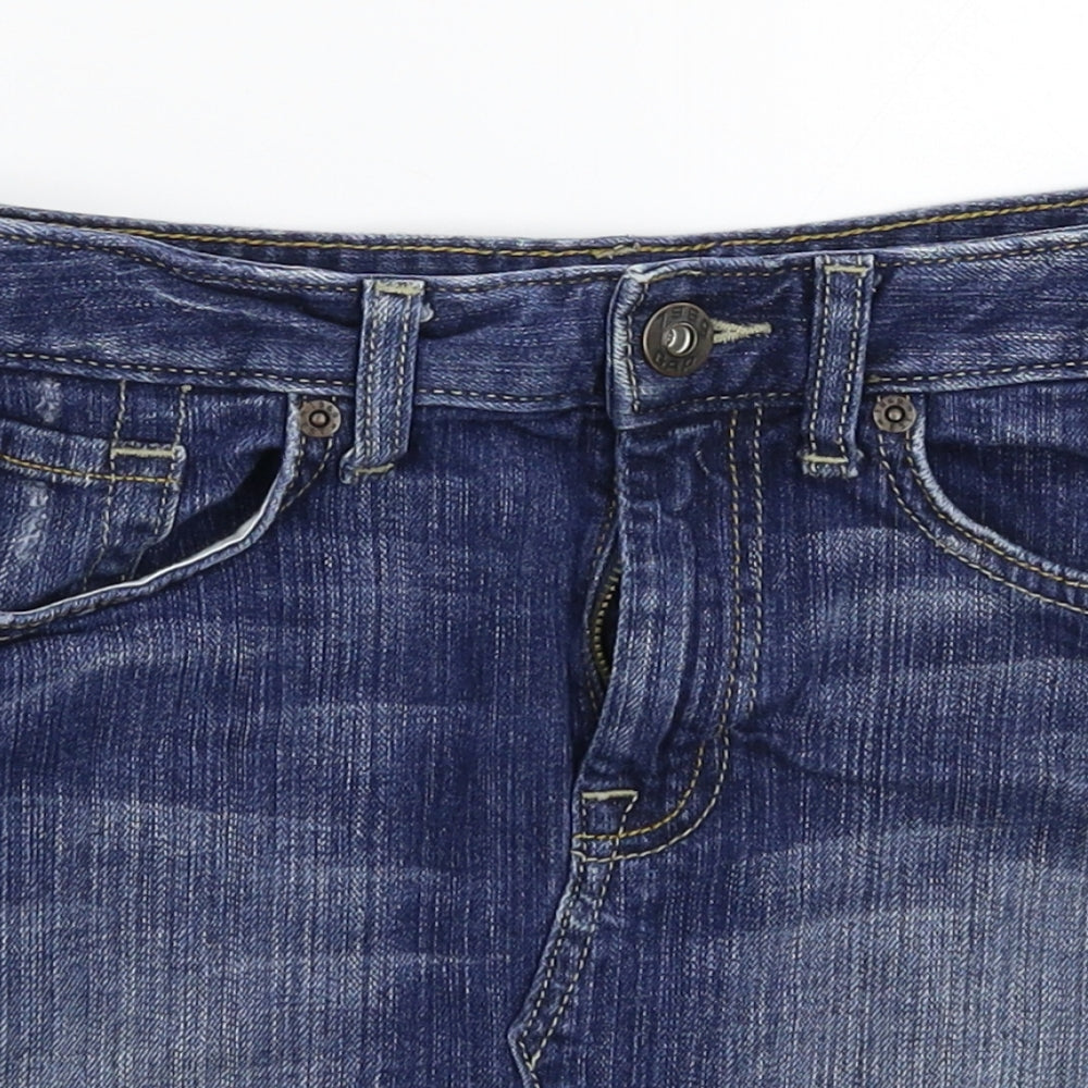 Gap Womens Blue  Denim A-Line Skirt Size 25 in