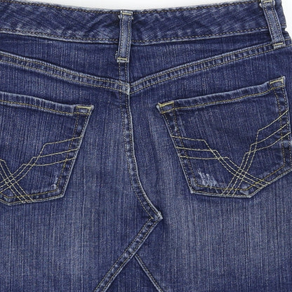 Gap Womens Blue  Denim A-Line Skirt Size 25 in