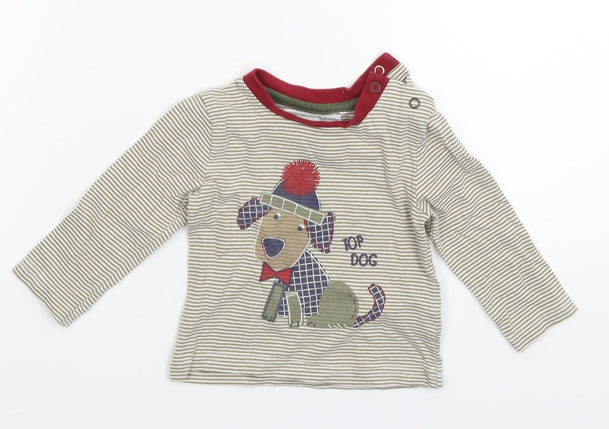 Tu Baby Multicoloured Spotted  Basic T-Shirt Size 3-6 Months