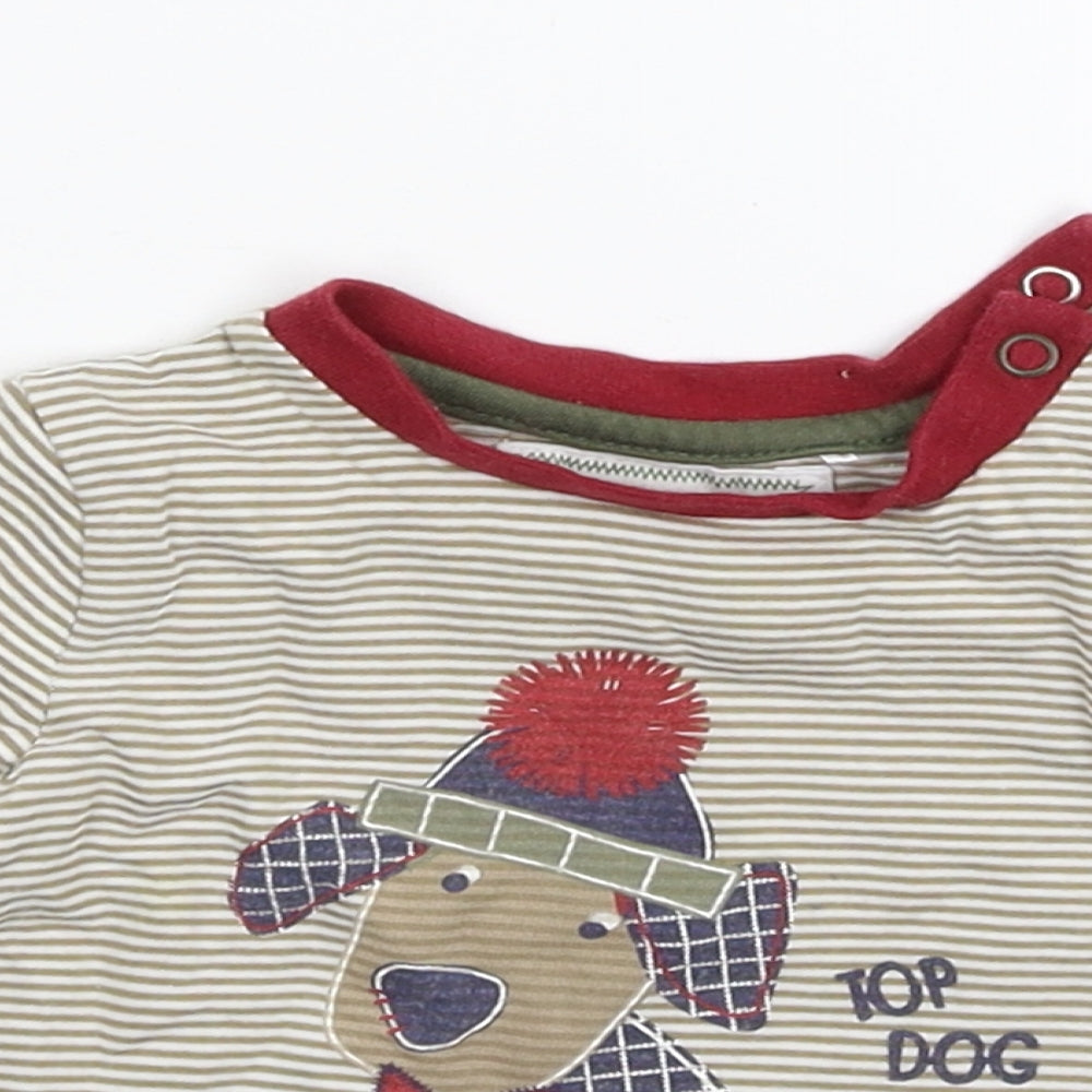 Tu Baby Multicoloured Spotted  Basic T-Shirt Size 3-6 Months