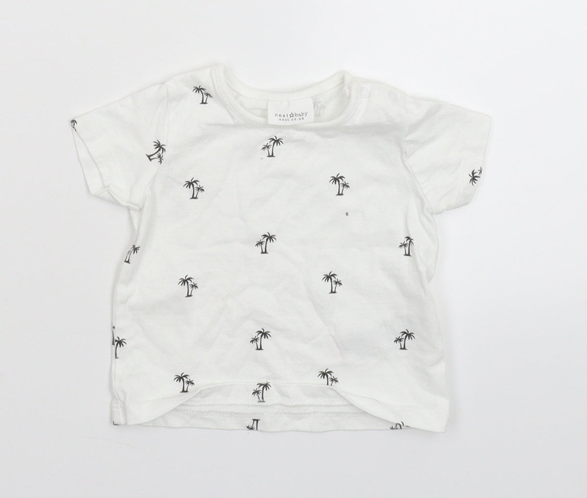 Next Baby White   Basic T-Shirt Size 0-3 Months