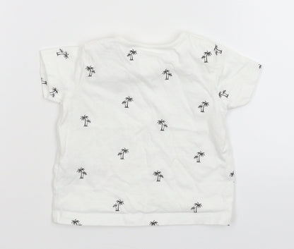 Next Baby White   Basic T-Shirt Size 0-3 Months