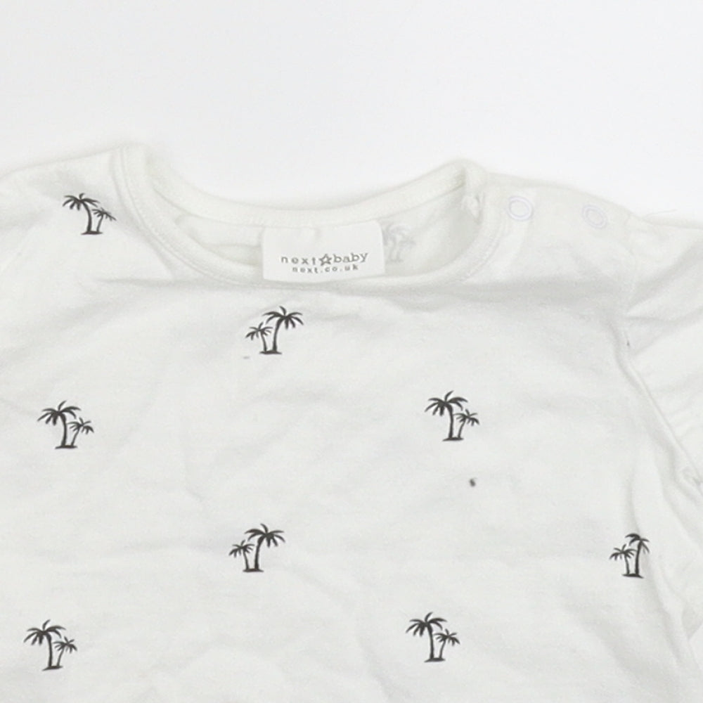 Next Baby White   Basic T-Shirt Size 0-3 Months
