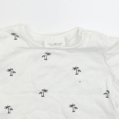 Next Baby White   Basic T-Shirt Size 0-3 Months