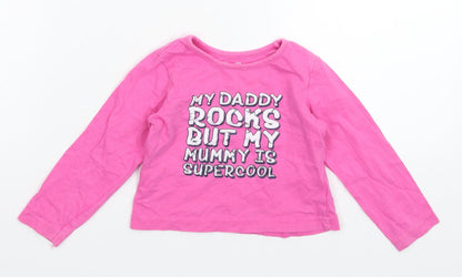 Earlydays Girls Pink   Basic T-Shirt Size 12-18 Months