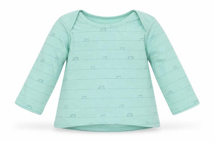 George Baby Green Striped  Basic T-Shirt Size 6-9 Months