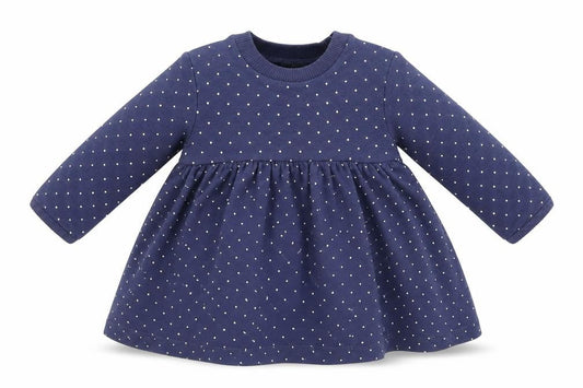 Marks and Spencer Girls Blue Spotted  Fit & Flare  Size 0-3 Months