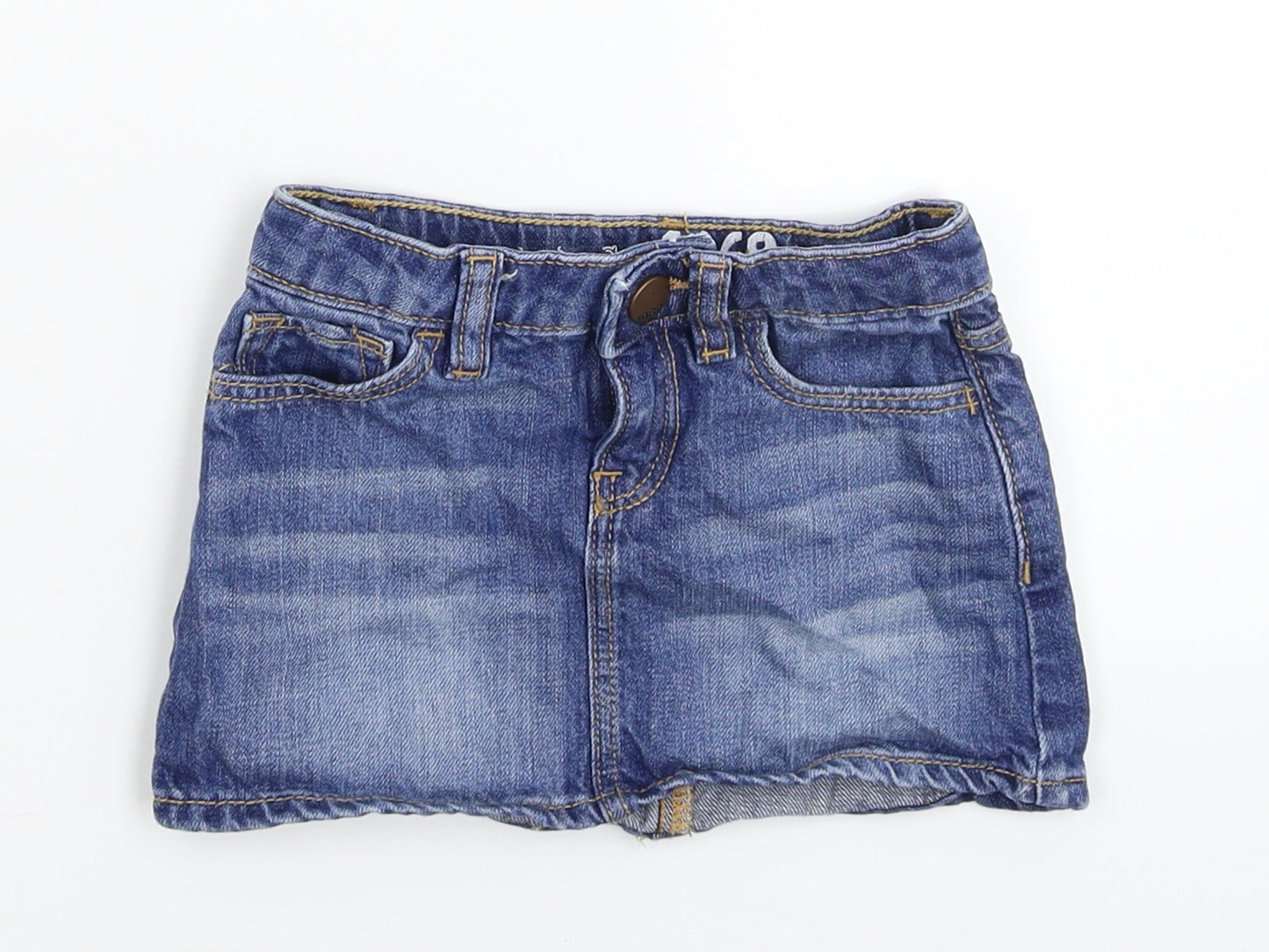 George Girls Blue  Denim A-Line Skirt Size 18-24 Months