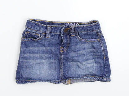 George Girls Blue  Denim A-Line Skirt Size 18-24 Months