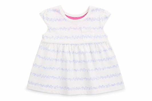 George Girls White Floral  Fit & Flare  Size 0-3 Months