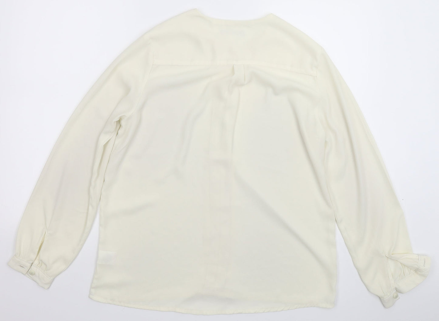 Avenue Womens White   Basic Blouse Size 14