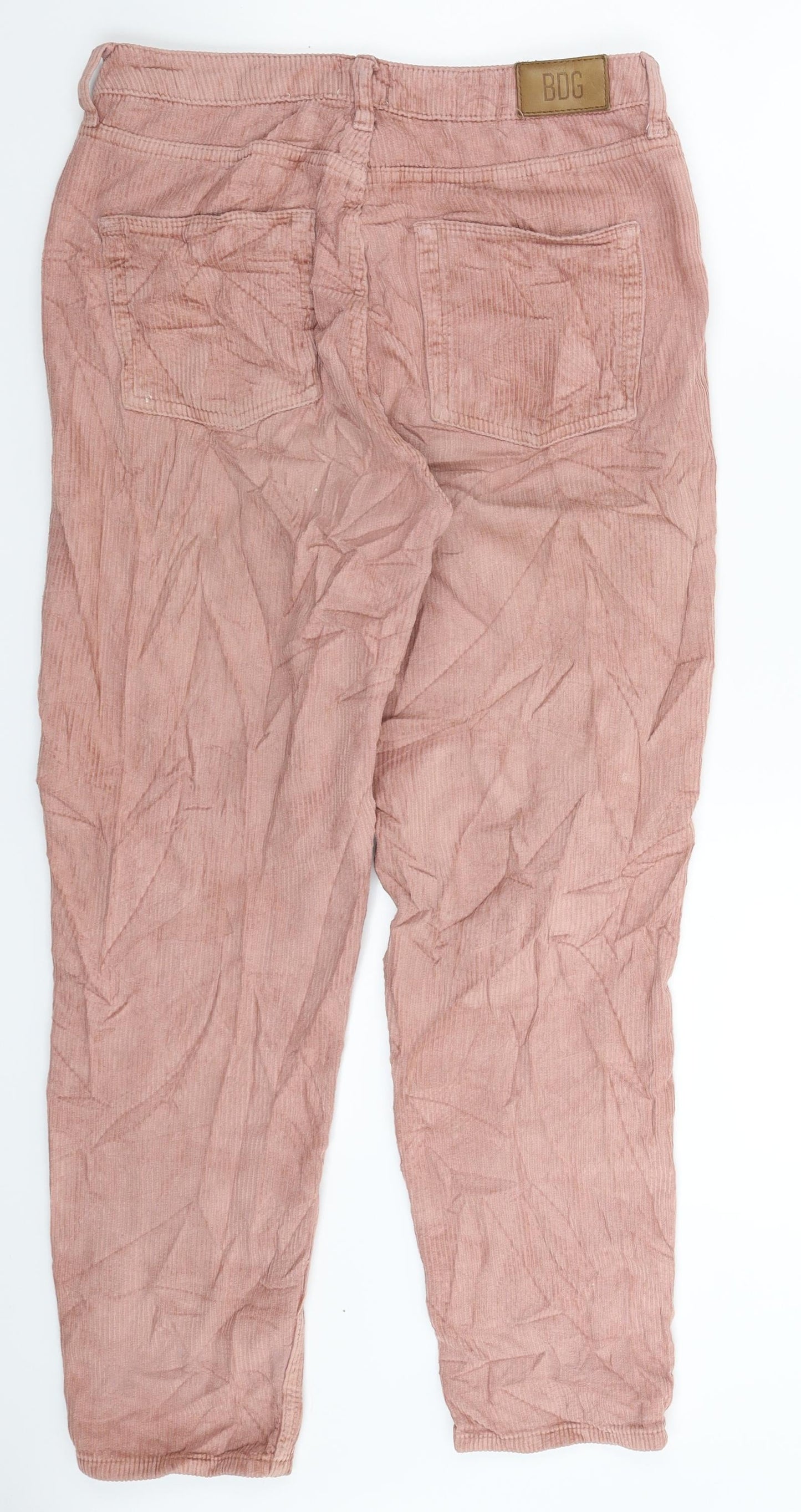 BDG Womens Beige  Corduroy Mom Jeans Size 28 in L27 in