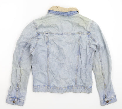 Missguided Womens Blue  Denim Jacket  Size 8