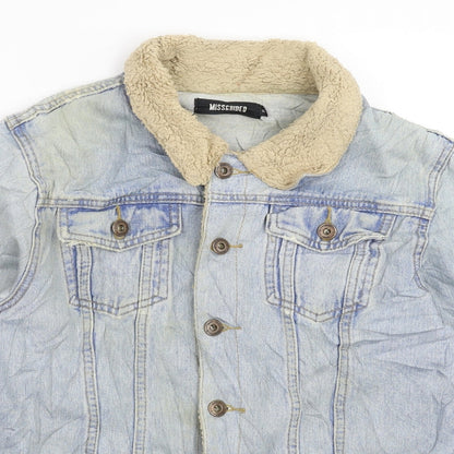 Missguided Womens Blue  Denim Jacket  Size 8