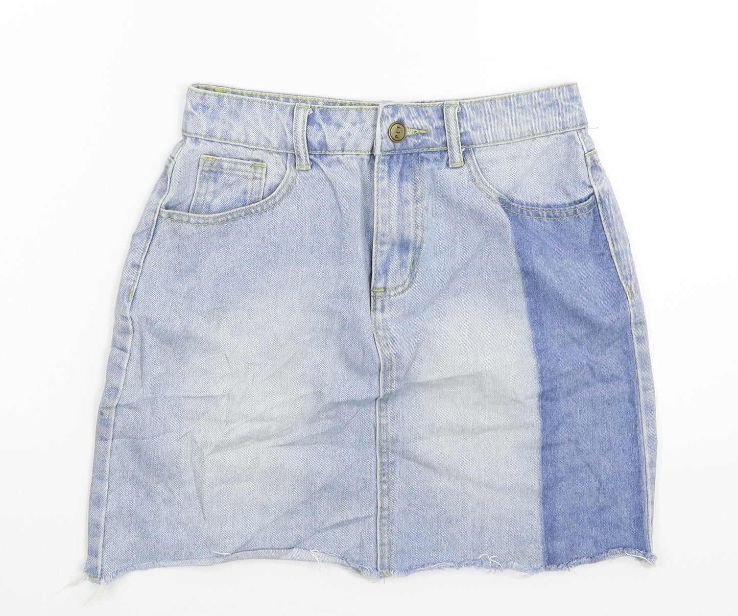 PRETTYLITTLETHING Womens Blue  Denim Mini Skirt Size 6