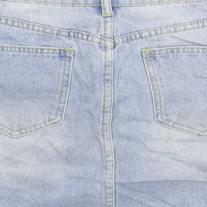 PRETTYLITTLETHING Womens Blue  Denim Mini Skirt Size 6