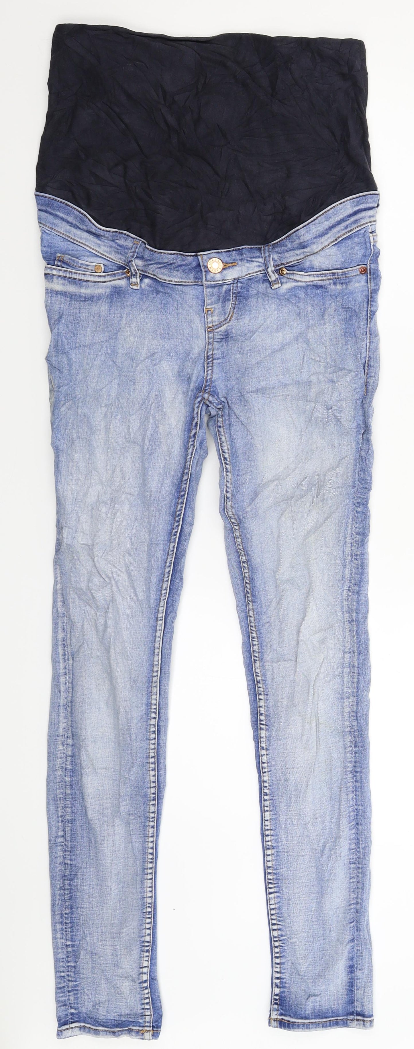 Womens UK Size 10 H&M Extra-Slim Fit Skinny Blue Jeans